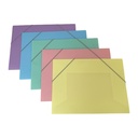 Carpeta A4 de PVC con elástico, varios colores PACKx12