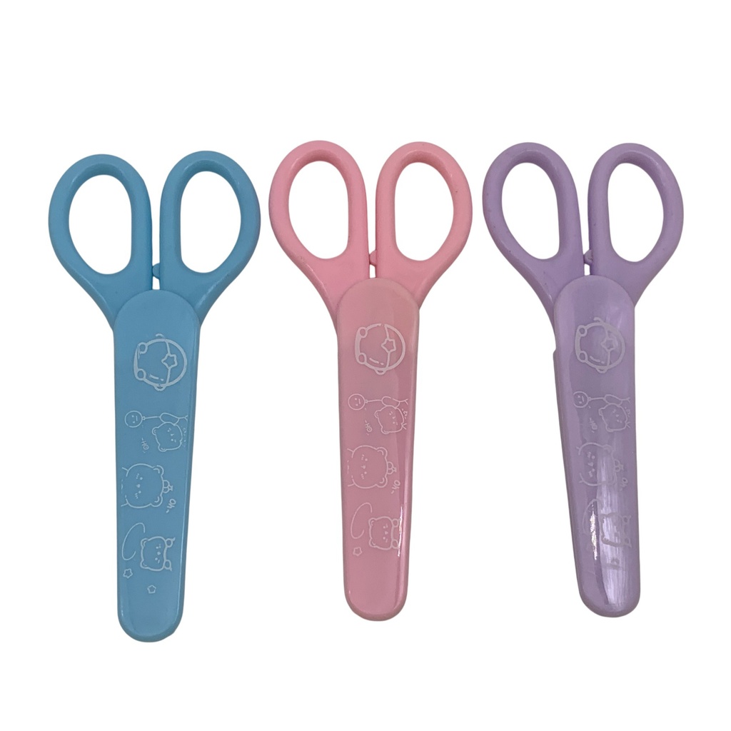 Tijera con protección 13,5cm, CAJAx24, varios colores