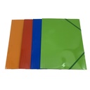 Carpeta A4 de cartón con elástico, PACK x12, varios colores