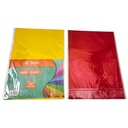 Papel glasé x10, hoja A4, varios colores, SOTE