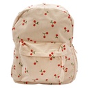 Mochila juvenil, de pana con bolsillo frontal y 2 bolsillos laterales, varios colores