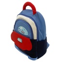Mochila infantil, bolsillo frontal y 2 bolsillos laterales, varios colores