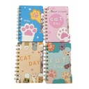 Libreta con espiral 60 hojas, varios diseños 65 hojas con separadores, varios diseños