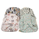Mochila infantil, con cartuchera 1 bolsillo frontal, varios diseños