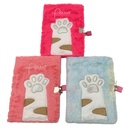 Libreta tapa peluche, 80 hojas, varios diseños