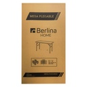 Mesa de PVC y hierro, patas plegables, Berlina Home