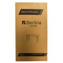 Mesa de PVC y hierro, patas plegables, Berlina Home
