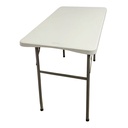Mesa de PVC y hierro, patas plegables, Berlina Home