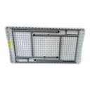 Mesa de PVC y hierro, patas plegables, Berlina Home