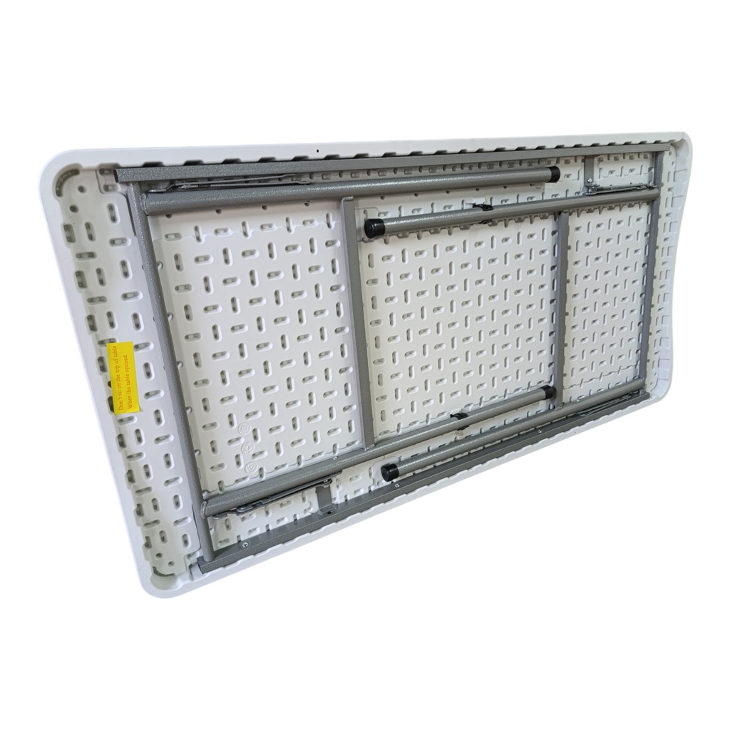 Mesa de PVC y hierro, patas plegables, Berlina Home