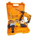 Taladro con percutor con amoladora y accesorios,en caja, COOFIX