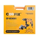 Taladro con percutor con amoladora y accesorios,en caja, COOFIX