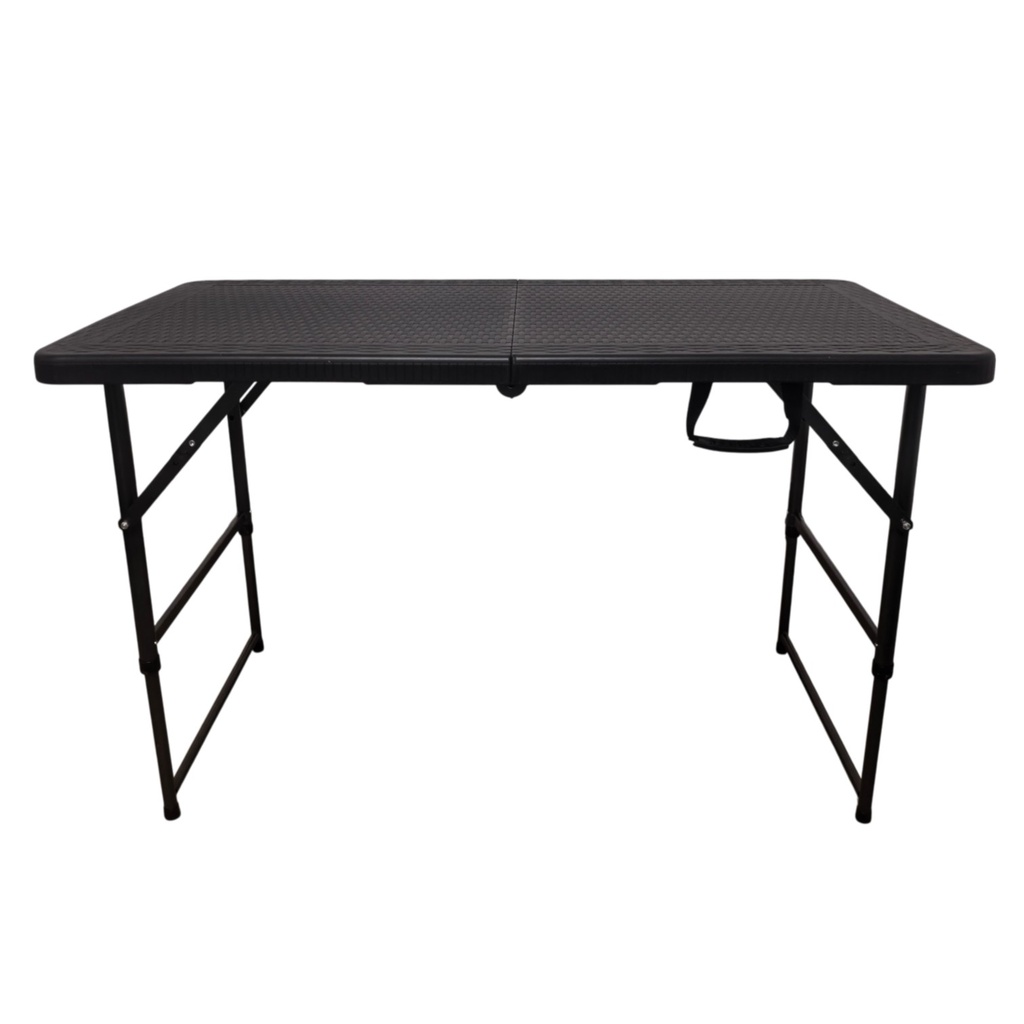 Mesa de PVC y hierro, patas plegables, Berlina Home