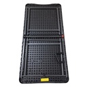 Mesa de PVC y hierro, patas plegables, Berlina Home