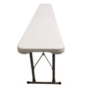 Banco plegable Berlina Home, de PVC y hierro