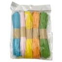 Hilo de papel x5 colores, 20m en bolsa