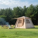 Carpa inflable, 4 personas con ventanas, en sobre