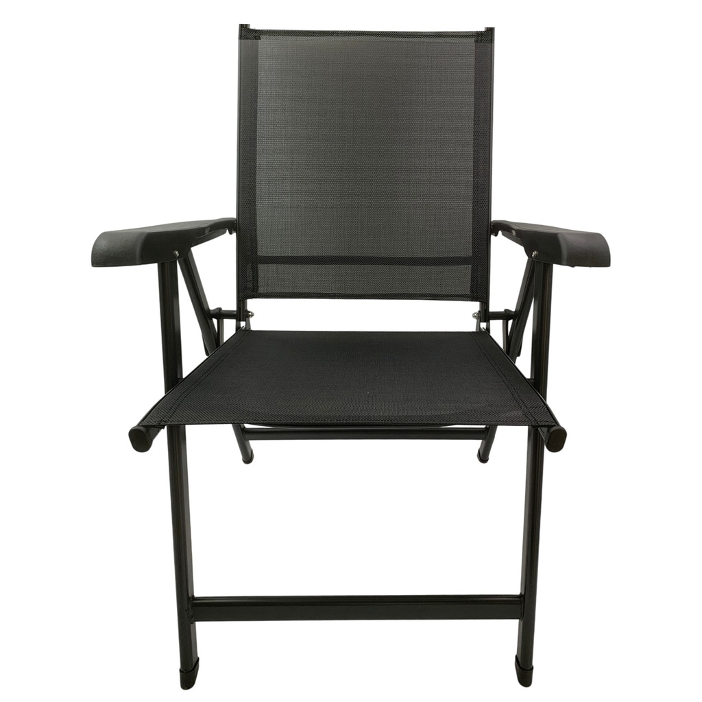 Silla plegable de hierro y tela, varios colores