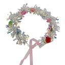 Tiara corona luminosa brillosa, varios colores