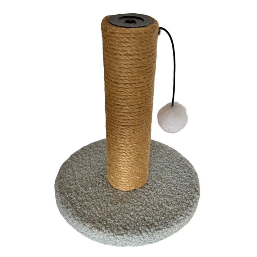 Juguete para gatos rascador con pompón