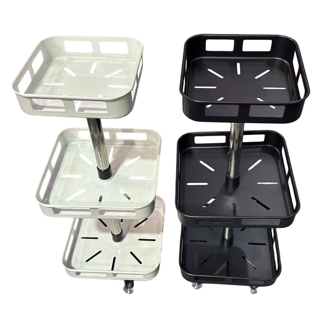 Organizador de metal giratorio, para apoyar, 3 bandejas en caja