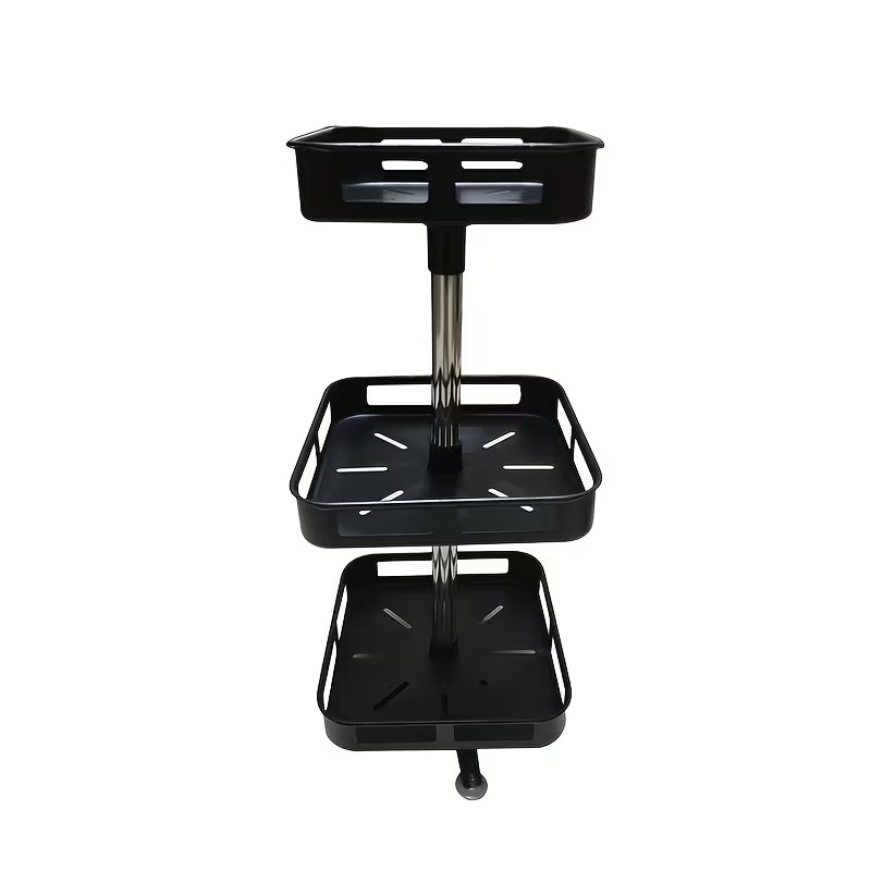 Organizador de metal giratorio, para apoyar, 3 bandejas en caja