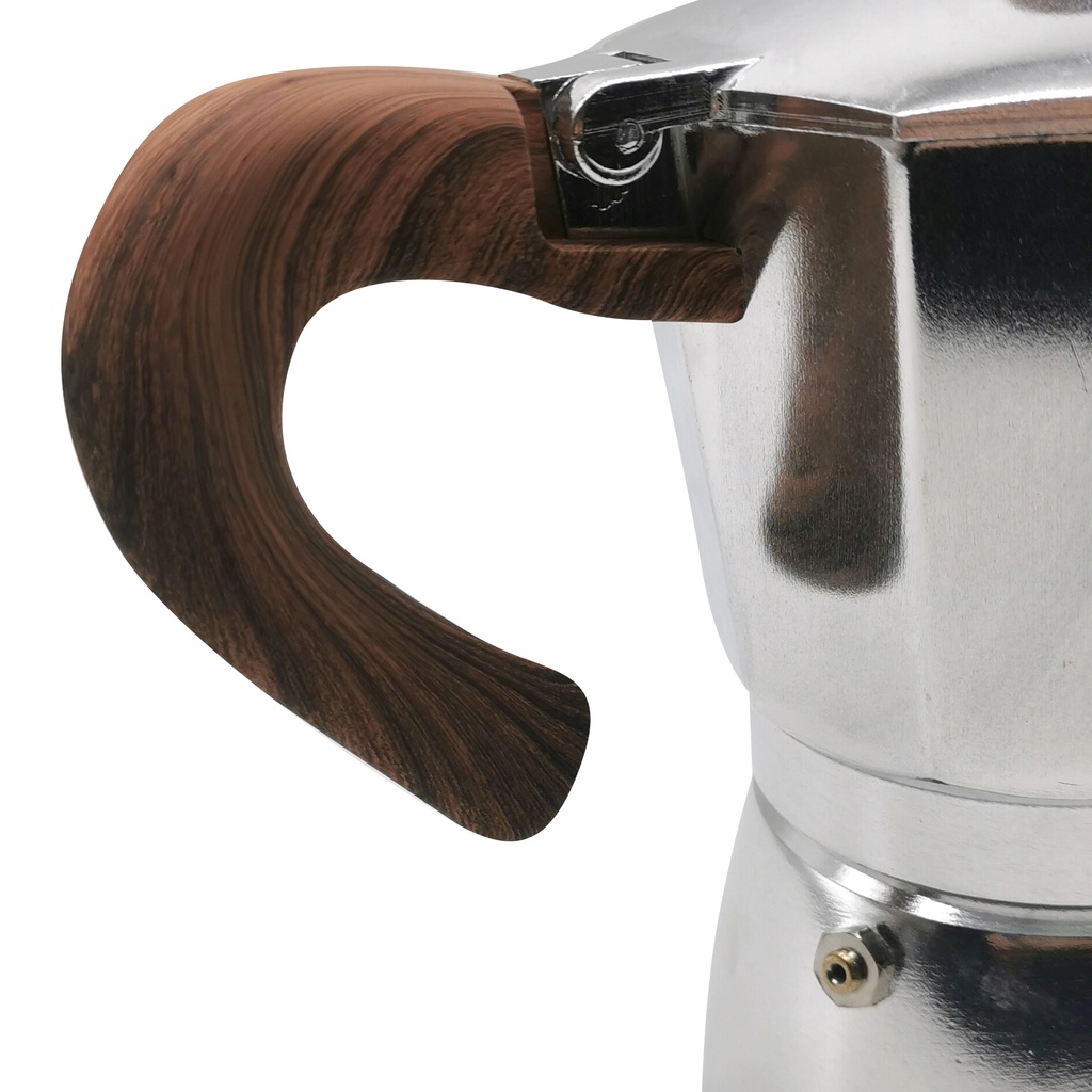 Cafetera de aluminio, expresso, 300ml, 6 tazas, en caja, varios colores