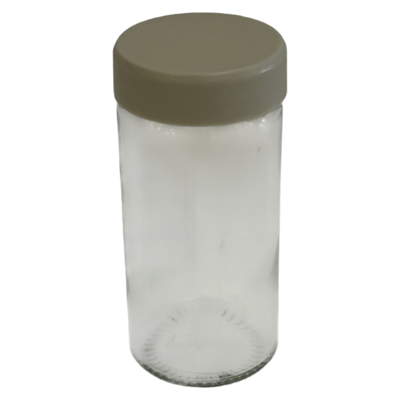 Especiero de vidrio con tapa de plástico, PACK x12, en caja