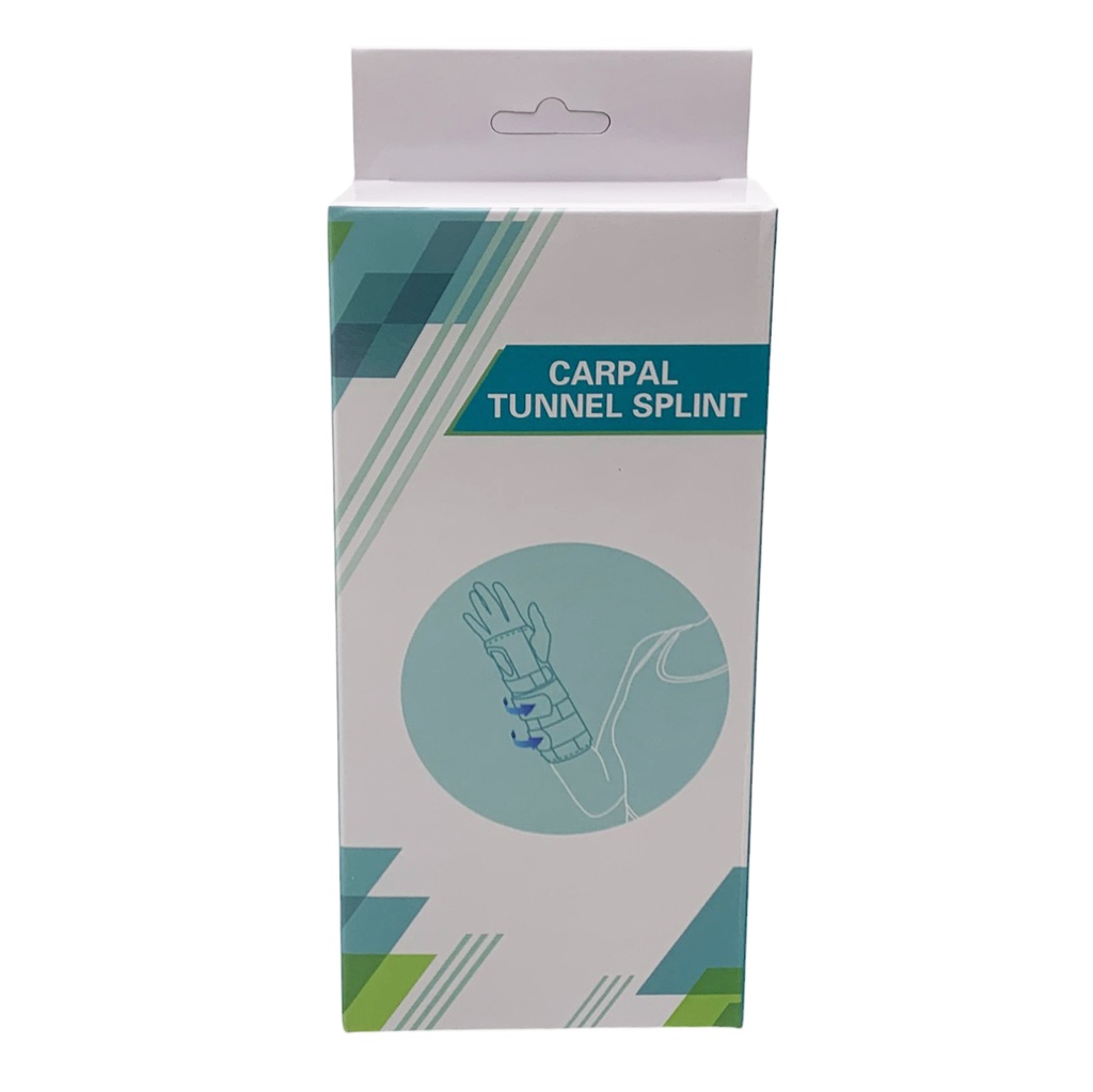 Protector para mano con velcro para túnel carpiano, en caja