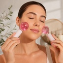 Masajeador facial, bola de hielo, en caja