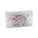 Luces led x10 Papá Noel cálidas, 2AA 2 metros en bolsa