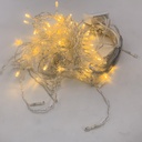 Luces led cortina x96 cálidas intermitentes 220V 3metros x70cm, en caja