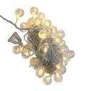 Luces led x40, bolas luz cálida, 220v 8 metros, extensible en caja