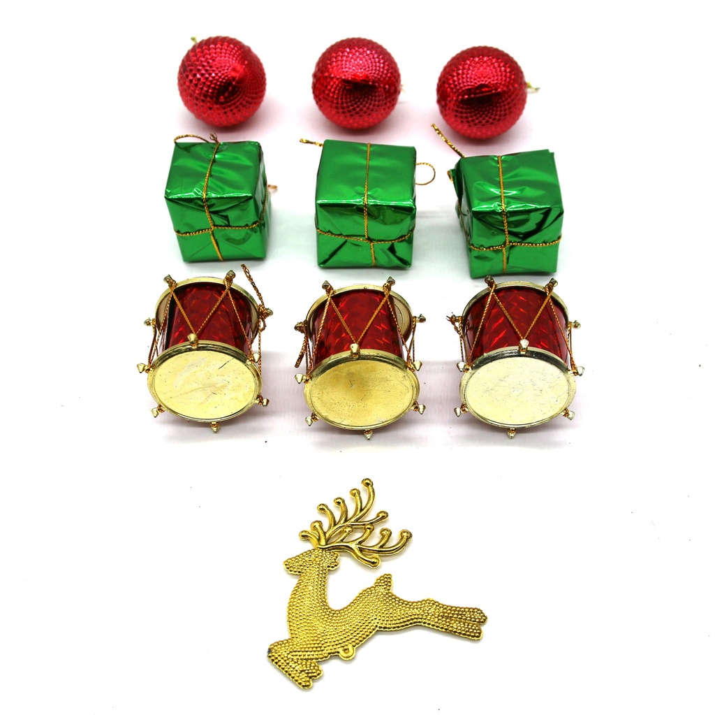 Adorno navideño surtido x10, 4cm en bolsa