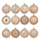 Bolas navideñas x12 6cm, en caja