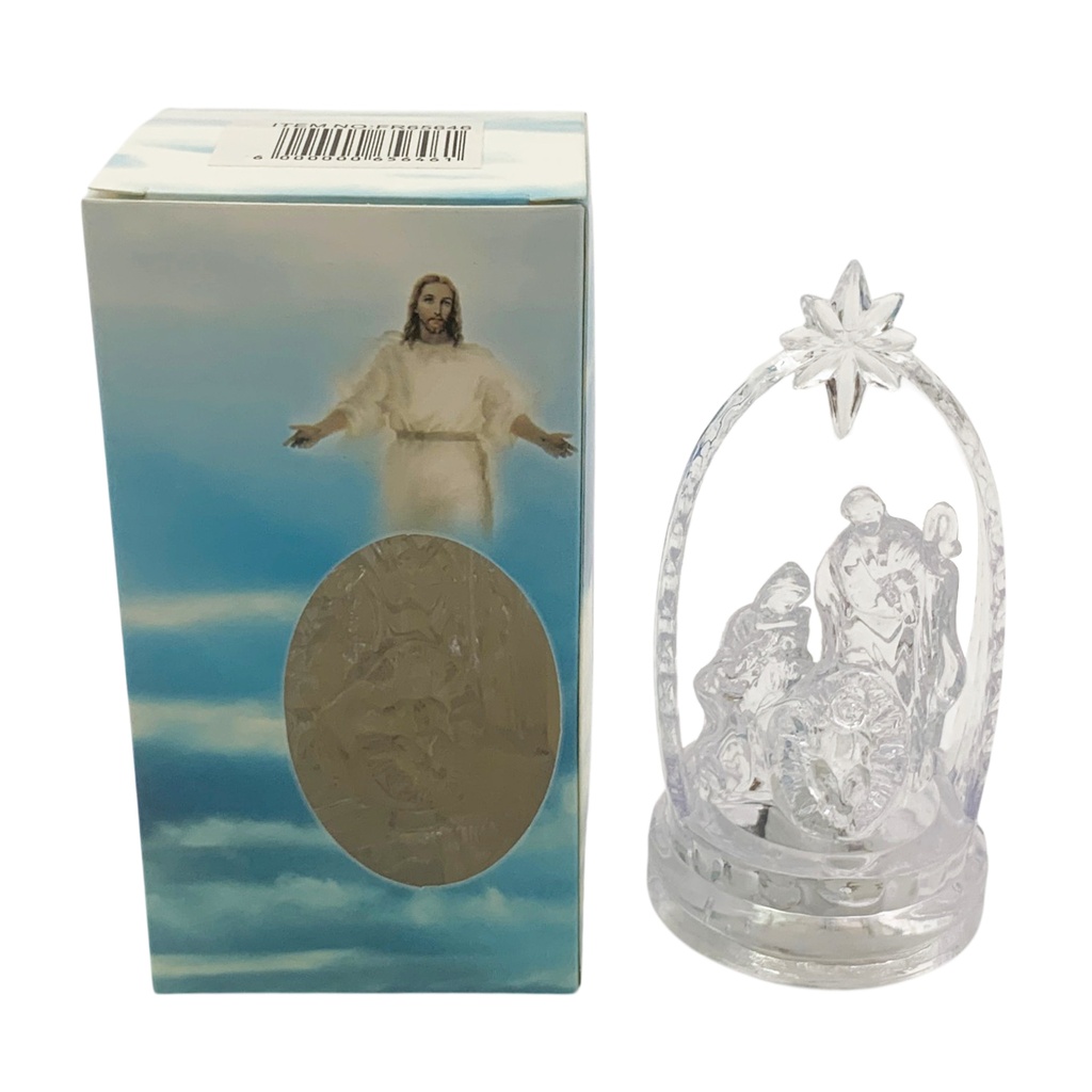 Pesebre de acrílico, con luz, varios diseños