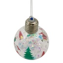 Adorno navideño, bola con luz, en bolsa