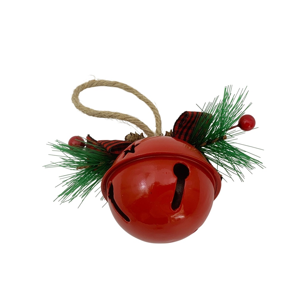 Adorno  navideño de metal, cascabel