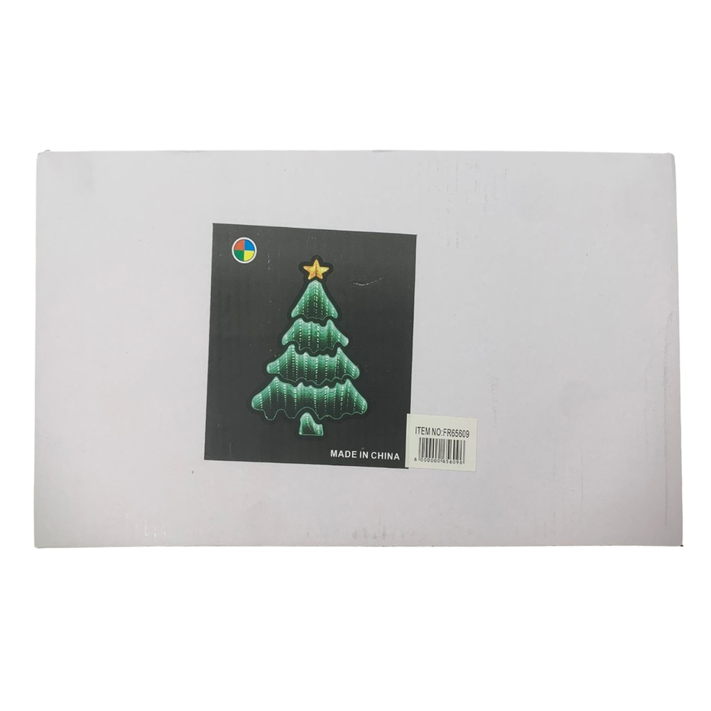 Arbol navideño de acrílico, lámpara 3D con luz led, efecto espejo infinito, 220v