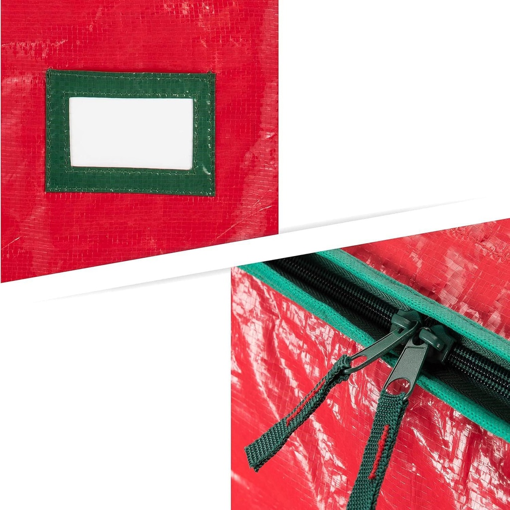 Bolsa para almacenamiento de árbol navideño, de plastillera, con cierre