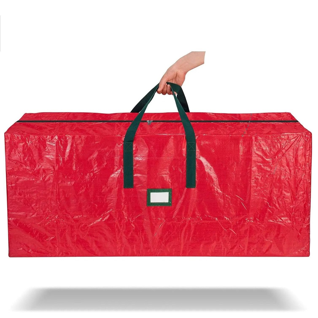 Bolsa para almacenamiento de árbol navideño, de plastillera, con cierre