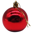 Bolas navideñas x6, 5cm lisas rojas, en bolsa