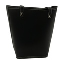 Bolso matera, de PU, con separador, NEGRO