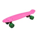 Skate de plástico penny ROSADO, ruedas de PVC anchas, trucks de metal