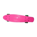 Skate de plástico penny ROSADO, ruedas de PVC anchas, trucks de metal
