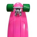 Skate de plástico penny ROSADO, ruedas de PVC anchas, trucks de metal