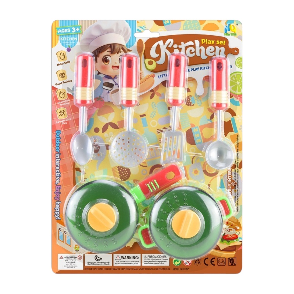 Set de cocina 8 piezas, en blister