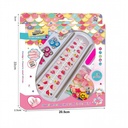 Set de belleza, uñas postizas con cuentas para armar pulseras, en caja