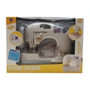 Electrodomésticos, máquina de coser con luz, sonido y accesorios, 4AA, en caja