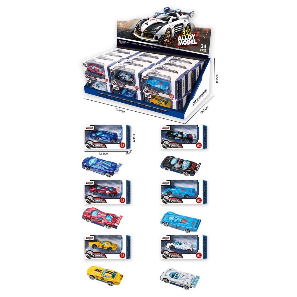 Auto de colección, de metal, en caja CAJAx24